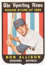 1959 Topps Baseball Cards      116     Bob Allison RS RC